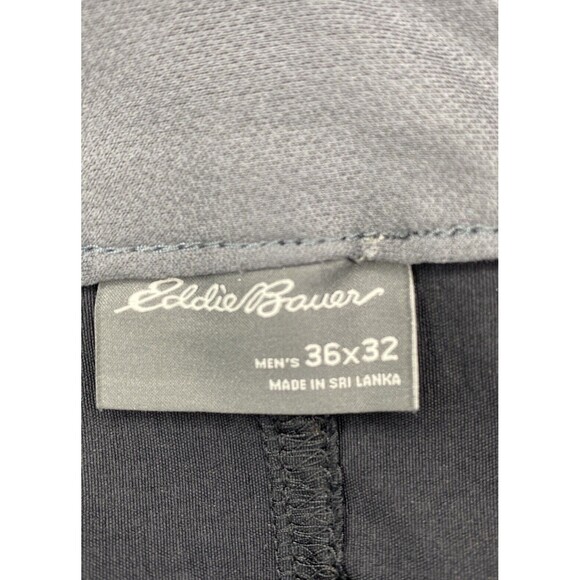 Eddie Bauer Men’s Convertible Tech Pants UPF 50+ Pockets Black Sz 36x32 - Picture 6 of 10